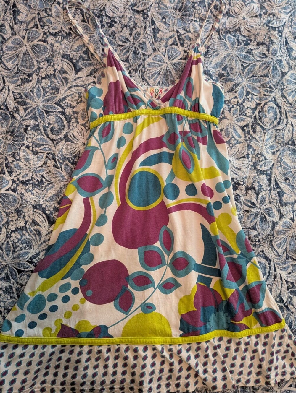 Rare Vintage Roxy Colorful Beach Dress